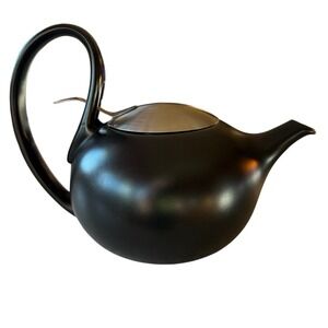 CHANTAL Jasmine Teapot 3 Cup Black Ceramic Stainless Steel Micromesh Infuser